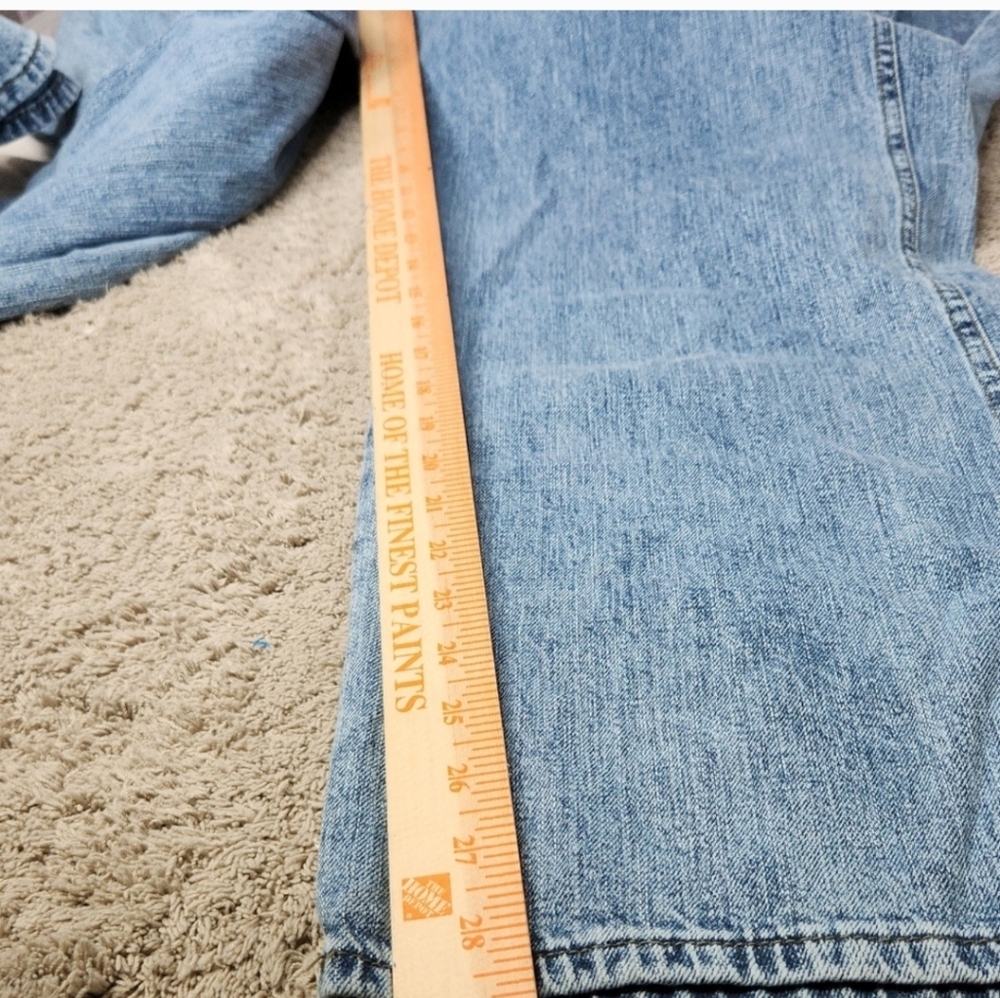 Women's Long Sleeve Utility Baggy Denim Jumpsuit Universal Thread Medium Denim 2 - Picture 15 of 16